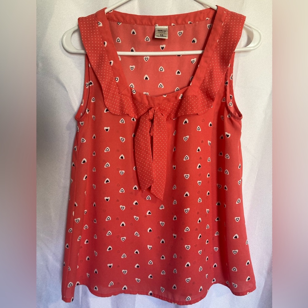 Minnie Mouse XS Disney Lauren Conrad Heart Ruffled